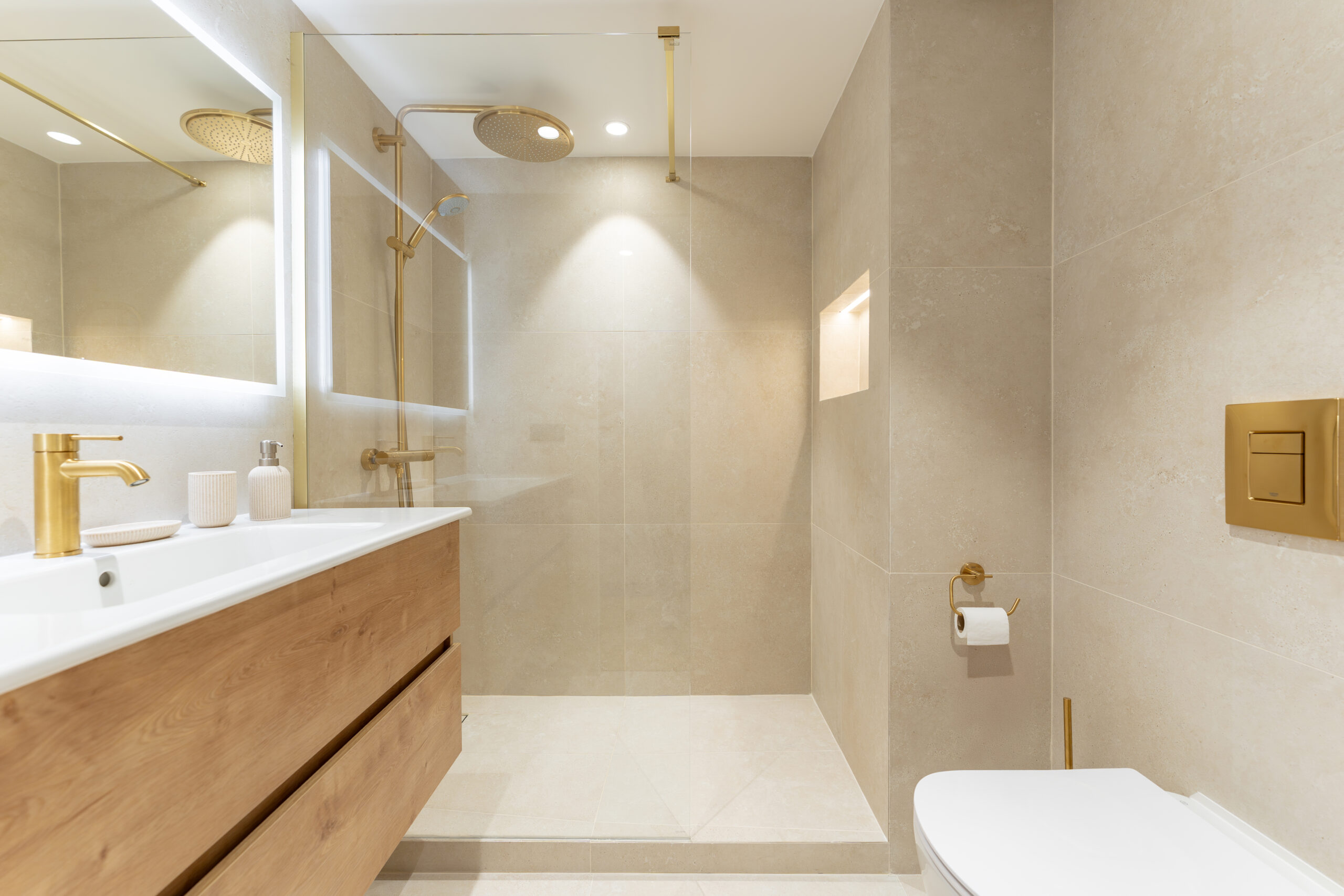 Douche italienne walk-in Monaco